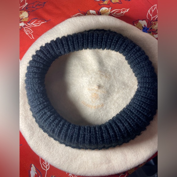 Wool+knit beret - Picture 3 of 6